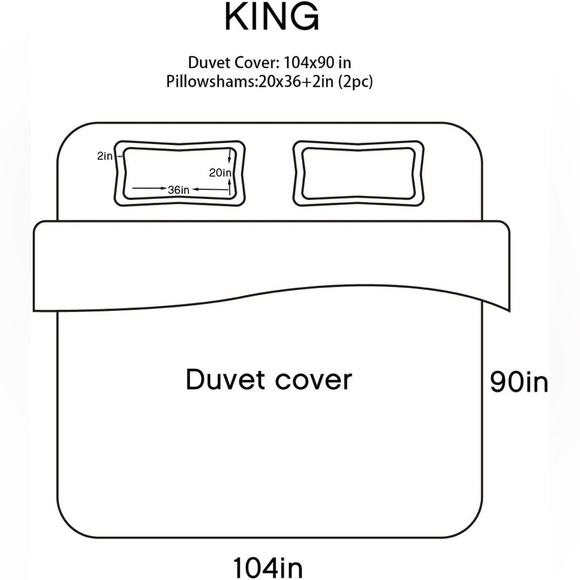 Merryfeel Luxurious Linen Duvet Cover Set King, 100% French Linen Flax - Picture 6 of 10